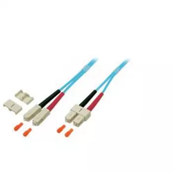 EFB Elektronik O7413.10 duplex jumper SC-SC 50/125 µm, 10 m, OM3, turkis