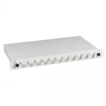 EFB Electronics splejseboks 6x LC-duplex SM udtrækkelig 1U rackmontage delvist bestykket