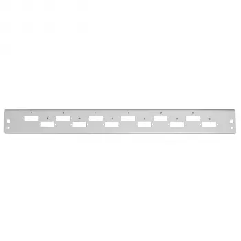 EFB Elektronik frontpanel 12 x SC Duplex / LC Quad, lodret, grå
