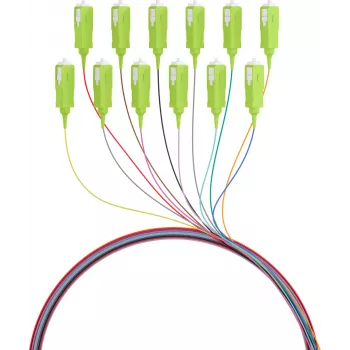 EFB Electronics fiberpigtail SC 50/125 OM5 12-farvesæt 2m - kabel-/adaptersæt - Singlemode eller Multimode