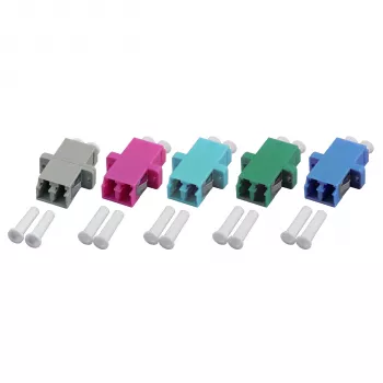 EFB Electronics LC-Duplex OM4 plastkobling, violet hus, et-delt, SC-Simplex