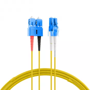 EFB Elektronik IPL-DF-LCUSCU-2-0050 OS2 duplex patchkabel LC/UPC til SC/UPC 0,5 m gul LSZH