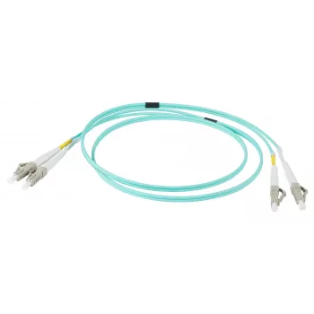 EFB Elektronik IPL-DR-LCULCU-3-0100 Glasfiber-patchkabel, 1 m, OM3, LC/UPC til LC/UPC, Duplex, LSZH, aqua
