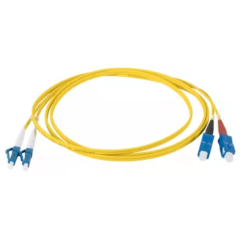 EFB Elektronik IPL-DR-LCUSCU-2-0200 Glasfiber-patchkabel OS2 2m LC-SC Duplex LSZH gul