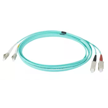 EFB Elektronik IPL-DR-LCUSCU-3-1000 Fiberoptisk patchkabel, 10 m, OM3, LC til SC, aqua