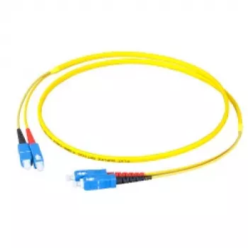 EFB-Elektronik duplex jumper SC-SC 9/125µm OS2 LSZH flat twin 3x5mm gul 40m