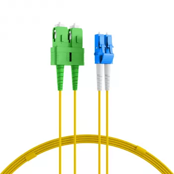 EFB Elektronik duplex jumper LC-SC/APC 9/125µm OS2 LSZH gul 2,0 mm 35 m