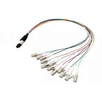 EFB MTP-M/LC 8-fiber matrix fanout-kabel OS2 LSZH gul 0,4 m