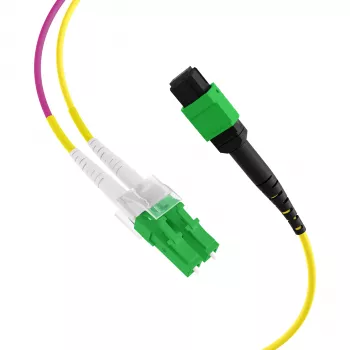 EFB Elektronik MTPF12LCAPC-2 - 2 m - OS2 - MTP - 12x LC fiberoptisk breakout-kabel