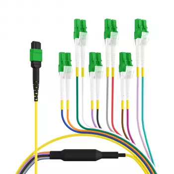 EFB Elektronik MTPF12LCAPC-3 3 m OS2 MTP 12x LC fiberoptisk breakout-kabel