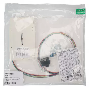 EFB forkonfektioneret splejsekassette med farvekodede pigtails LC/APC OS2 - 0,8 m