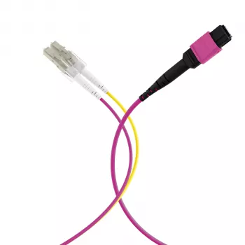 EFB ELEKTRONIK MPO-PLUS(F)-LC trunkkabel OM4 8 fibre type B LSZH erikaviolet 5m