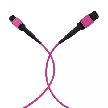 EFB ELEKTRONIK MPO-PLUS(F)-MPO-PLUS(F) patchkabel OM4 12 fibre type B LSZH lyngviolet 15m
