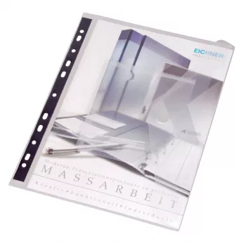 Eichner dokumentlomme transparent A4 5-pak