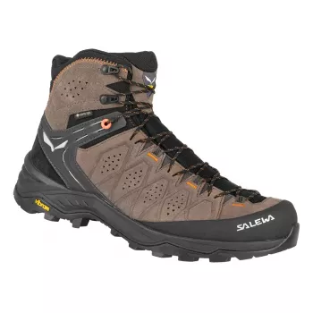 SALEWA Alp Trainer 2 Mid GTX vandrestøvler - Wallnut/Fluo Orange - UK 8 (EU 42)