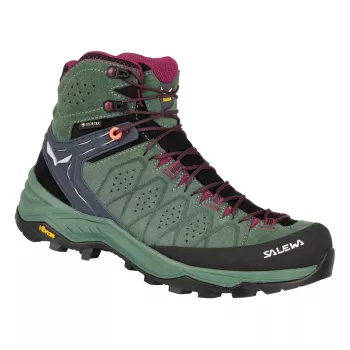 SALEWA Alp Trainer 2 Mid GTX vandrestøvler til kvinder - Duck Green / Rhododendron - UK 4 (EU 36,5)