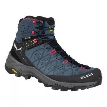 SALEWA Alp Trainer 2 Mid GTX vandrestøvler til kvinder - Java Blue/Fluo Coral - UK 5 (EU 38)
