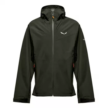 Salewa Puez Aqua 4 PTX 2.5L jakke - Dark Olive, størrelse M