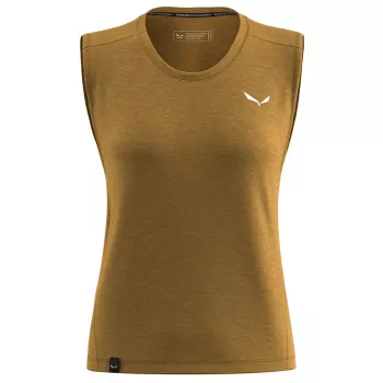 Salewa Eagle Minilogo Am tank top - Golden Brown - størrelse M