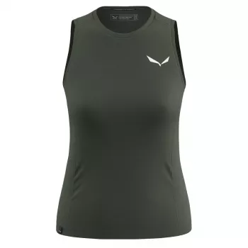 Dame Salewa Puez Dry tanktop - M, Dark Olive
