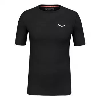Salewa Cristallo Warm Merino Wool T-shirt - Black Out, størrelse S