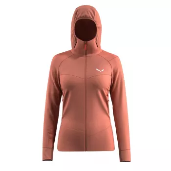 Salewa Agner Polarlite Jakke med hætte - Etruscan Red - XS