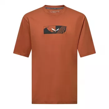 Salewa Eagle Hybrid Loose T-shirt - Coffee Brown, størrelse L