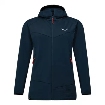 SALEWA Puez Altavia fleece hoodie Navy Blazer dame 36