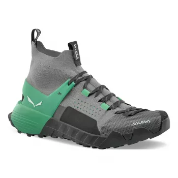 SALEWA sko Wildfire NXT Knit dame Alloy/Green UK5