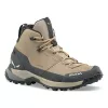 SALEWA Puez Leather Mid PTX Sko Dame Quicksand Onyx UK