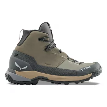 SALEWA Sko Puez Leather Mid PTX Bungee Cord-Onyx UK 5,5