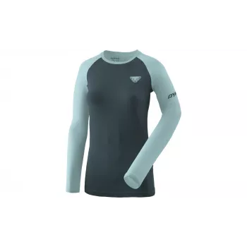 SALEWA dame Dynafit Alpine Pro L/S tee - Cloud Blue, størrelse L