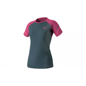SALEWA Damer Dynafit Alpine Pro S/S Tee løbetrøje - Magenta, Størrelse XS