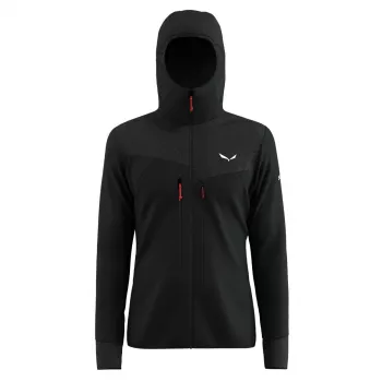 Salewa Agner Polarlite hættetrøje - Black Out - størrelse S