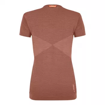 Salewa Zebru Medium Warm AMR T-shirt til kvinder - Etruscan Red, XS