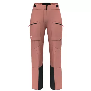Salewa Sella 3L PTX Pant Damer skibukser - Desert Pink, Størrelse M