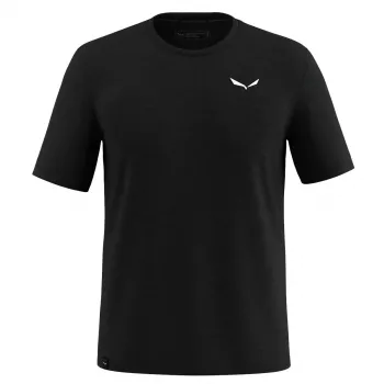 Salewa Eagle Minilogo AM T-shirt - Black Out, størrelse M