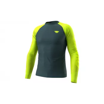 Salewa Dynafit Ultra S-Tech L/S Tee - Ultra Yellow, Størrelse S/M