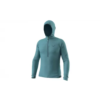 Dynafit Traverse Thermal 1/2 Zip Sweatshirt med Halvlynlås, Smoke Blue, L