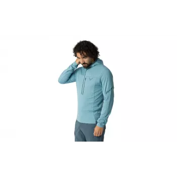 Dynafit Traverse Thermal 1/2 Zip Sweatshirt med Halvlynlås, Smoke Blue, L