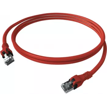 EASYLAN saCon DualBoot patchkabel S/FTP rød 10 m Cat.6A