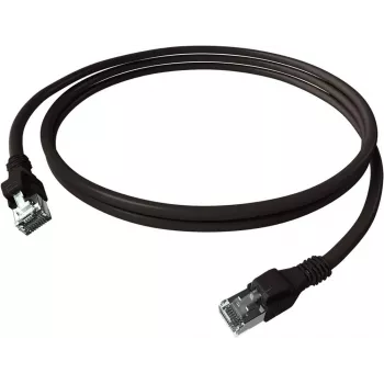 EasyLan saCon DualBoot patchkabel S/FTP sort 3,00 m Cat.6A