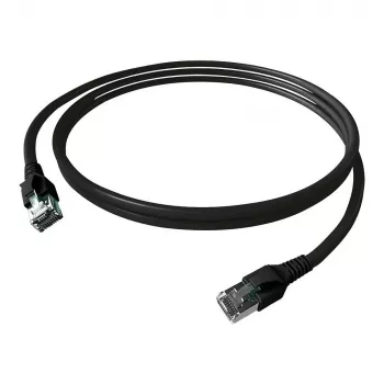 EasyLan FlexBoot-patchkabel Cat.6A S/FTP, sort 1,50 m