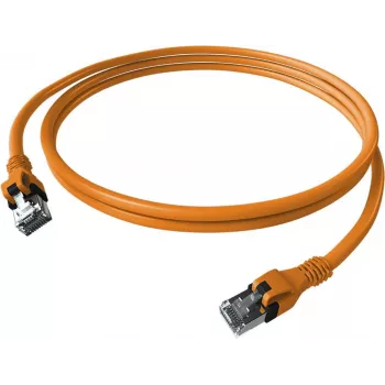 EasyLan saCon DualBoot-patchkabel S/FTP orange 3,00 m Cat.6A