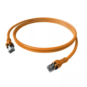EasyLan saCon DualBoot-patchkabel S/FTP orange 5,00 m Cat.6A