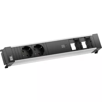 Bachmann POWER FRAME 2x Schuko-stik 1x USB-C-lader 2x CM-slots 0,2m GST18