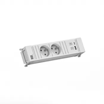 Bachmann POWER FRAME 2x Schuko-stik 1x USB A/C 22W 0,2m GST18