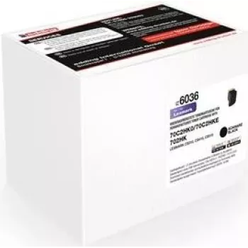 Edding EDD-6036 sort tonerpatron kompatibel med Lexmark 70C2HK0