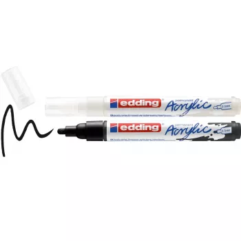 EDDING 5100 Akryltus blandede farver 2,0 - 3,0 mm, 2 stk (4-5100-2)