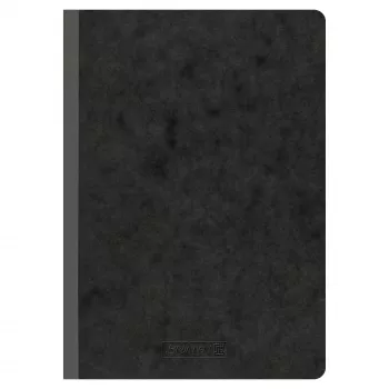 BRUNNEN FACT!plus notesbog 104357390 A5 prikket 96 blade sort